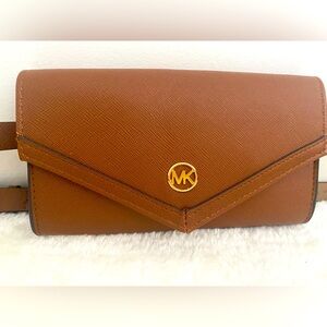 MICHAEL KORS Cognac Belt Bag - Size S/M - NEW